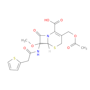 5-THIA-1-氮杂双环[4.2.0]OCT-2-ENE-2-羧酸,3-[(乙酰氧基)甲基]-7-甲氧基-8-氧代-7-[(2-噻吩基乙酰基)氨基]-,(6r)-