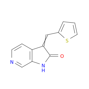 2H-Pyrrolo[2,3-c]pyridin-2-one, 1,3-dihydro-3-(2-thienylmethylene)-