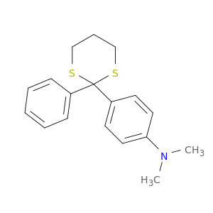 Benzenamine, N,N-dimethyl-4-(2-phenyl-1,3-dithian-2-yl)-