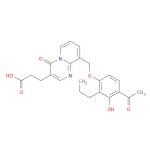 4H-Pyrido[1,2-a]pyrimidine-3-propanoicacid, 9-[(4-acetyl-3-hydroxy-2-propylphenoxy)methyl]-4-oxo-