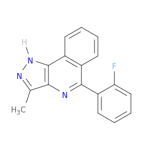 1H-Pyrazolo[4,3-c]isoquinoline, 5-(2-fluorophenyl)-3-methyl-