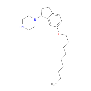 Piperazine, 1-[2,3-dihydro-6-(nonyloxy)-1H-inden-1-yl]-