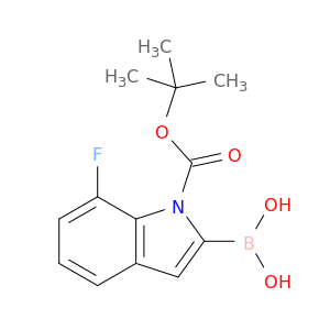 1H-Indole-1-carboxylic acid, 2-borono-7-fluoro-, 1-(1,1-dimethylethyl) ester