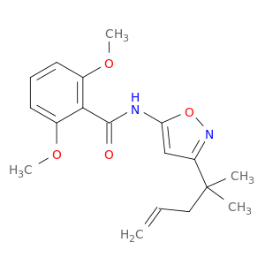 Benzamide, N-[3-(1,1-dimethyl-3-butenyl)-5-isoxazolyl]-2,6-dimethoxy-