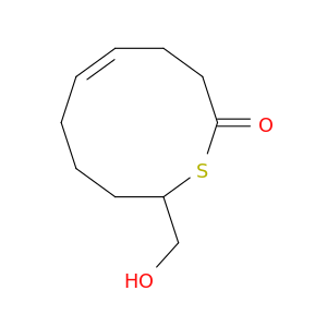 2H-Thiecin-2-one, 3,4,7,8,9,10-hexahydro-10-(hydroxymethyl)-, (E)-
