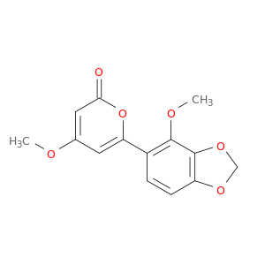 2H-Pyran-2-one, 4-methoxy-6-(4-methoxy-1,3-benzodioxol-5-yl)-