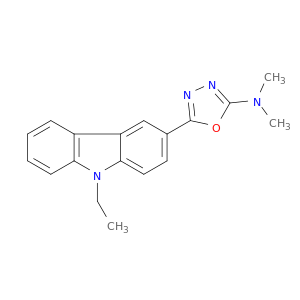 1,3,4-Oxadiazol-2-amine, 5-(9-ethyl-9H-carbazol-3-yl)-N,N-dimethyl-