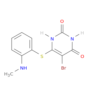 2,4(1H,3H)-Pyrimidinedione, 5-bromo-6-[[2-(methylamino)phenyl]thio]-