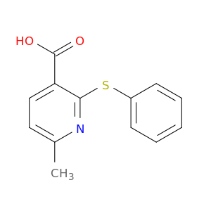 3-Pyridinecarboxylic acid, 6-methyl-2-(phenylthio)-
