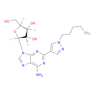 Adenosine, 2-(1-pentyl-1H-pyrazol-4-yl)-