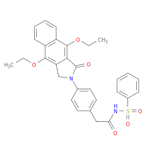 2-(4-(4,9-二乙氧基-1-氧代-1H-苯并[f]异吲哚-2(3H)-基)苯基)-N-(苯基磺酰基)乙酰胺