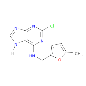 2-Chloro-N-[(5-methylfuran-2-yl)methyl]-7H-purin-6-amine