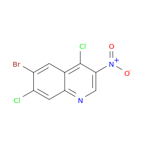 Quinoline, 6-bromo-4,7-dichloro-3-nitro-
