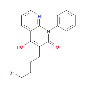 1,8-Naphthyridin-2(1H)-one, 3-(4-bromobutyl)-4-hydroxy-1-phenyl-