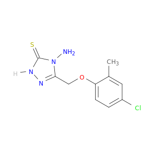 3H-1,2,4-Triazole-3-thione, 2,4-dihydro-4-amino-5-((4-chloro-2-methylphenoxy)methyl)-