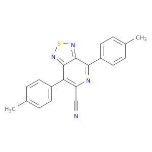 [1,2,5]Thiadiazolo[3,4-c]pyridine-6-carbonitrile, 4,7-bis(4-methylphenyl)-