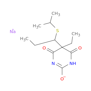 SODIUM 5-ETHYL-4,6-DIOXO-5-(1-PROPAN-2-YLSULFANYLPROPYL)-1H-PYRIMIDIN-2-OLATE