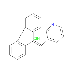 Pyridine, 3-(9H-fluoren-9-ylidenemethyl)-, hydrochloride