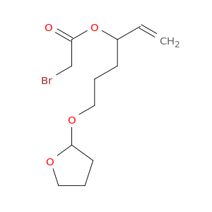Acetic acid, 2-bromo-, 1-ethenyl-4-[(tetrahydro-2-furanyl)oxy]butyl ester