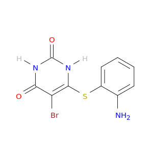 2,4(1H,3H)-Pyrimidinedione, 6-[(2-aminophenyl)thio]-5-bromo-