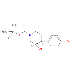 N-叔丁氧羰基-4-(4-羟基苯基)-(3S,4S)-3-哌啶醇