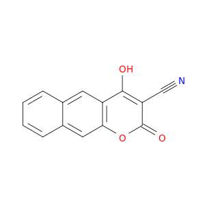 2H-Naphtho[2,3-b]pyran-3-carbonitrile, 4-hydroxy-2-oxo-