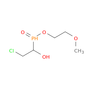 Phosphinic acid, (2-chloro-1-hydroxyethyl)-, 2-methoxyethyl ester