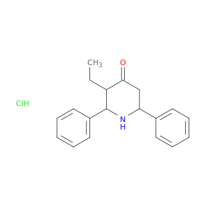 4-Piperidinone, 3-ethyl-2,6-diphenyl-, hydrochloride