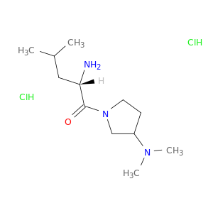 (2S)-2-Amino-1-[3-(dimethylamino)pyrrolidin-1-yl]-4-methylpentan-1-one Dihydrochloride