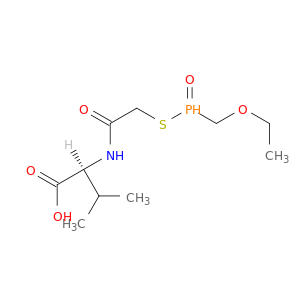 L-Valine, N-[[(ethoxymethylphosphinyl)thio]acetyl]-, (S)-