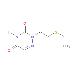 1,2,4-Triazine-3,5(2H,4H)-dione, 2-[2-(ethylthio)ethyl]-