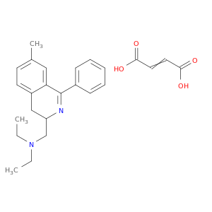 but-2-enedioic acid; N-ethyl-N-[(7-methyl-1-phenyl-3,4-dihydroisoquinolin-3-yl)methyl]ethanamine