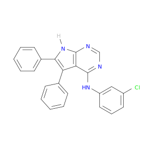 1H-Pyrrolo[2,3-d]pyrimidin-4-amine, N-(3-chlorophenyl)-5,6-diphenyl-