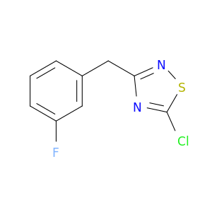 5-Chloro-3-[(3-fluorophenyl)methyl]-1,2,4-thiadiazole