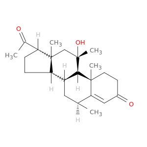 妊娠4-eNE-3,20-二酮,11β-羟基-6α,11-二甲基-