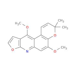 5,11-二甲氧基-3,3-二甲基-3H-呋喃[2,3-B]吡喃[3,2-F]喹啉