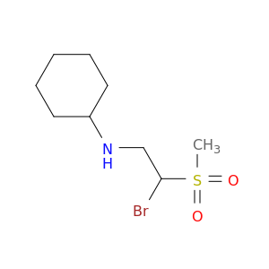 Cyclohexanamine, N-[2-bromo-2-(methylsulfonyl)ethyl]-