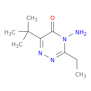1,2,4-Triazin-5(4H)-one, 4-amino-6-(1,1-dimethylethyl)-3-ethyl-