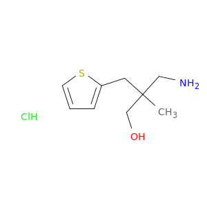 3-amino-2-methyl-2-(thiophen-2-ylmethyl)propan-1-ol hydrochloride