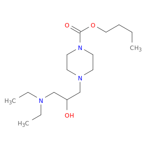 1-Piperazinecarboxylicacid, 4-[3-(diethylamino)-2-hydroxypropyl]-, butyl ester