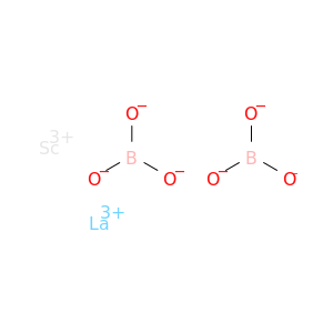 Lanthanum scandium borate