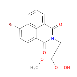 1H-Benz[de]isoquinoline-1,3(2H)-dione,6-bromo-2-(2-hydroperoxy-2-methoxyethyl)-