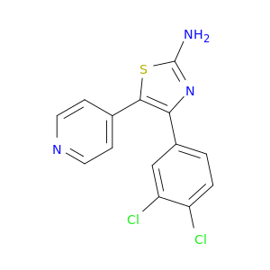 4-(3,4-二氯苯基)-5-(4-吡啶基)-2-噻唑胺