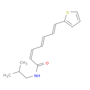 2,4,6-Heptatrienamide, N-(2-methylpropyl)-7-(2-thienyl)-, (Z,E,E)-