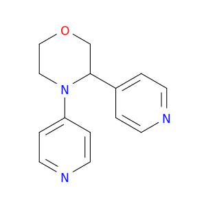 Morpholine, 3,4-bis(4-pyridinyl)-