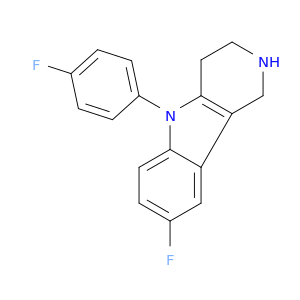 1H-Pyrido[4,3-b]indole, 8-fluoro-5-(4-fluorophenyl)-2,3,4,5-tetrahydro-