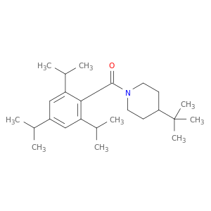 Piperidine, 4-(1,1-dimethylethyl)-1-[2,4,6-tris(1-methylethyl)benzoyl]-