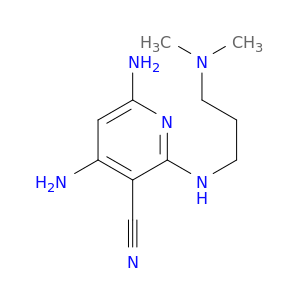 3-Pyridinecarbonitrile, 4,6-diamino-2-[[3-(dimethylamino)propyl]amino]-
