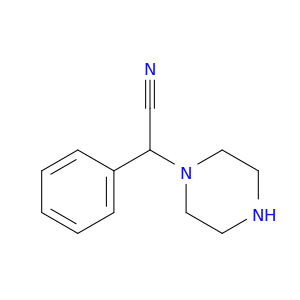 2-phenyl-2-(piperazin-1-yl)acetonitrile