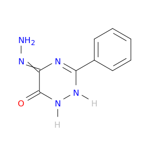 1,2,4-Triazine-5,6-dione, 1,2-dihydro-3-phenyl-, 5-hydrazone